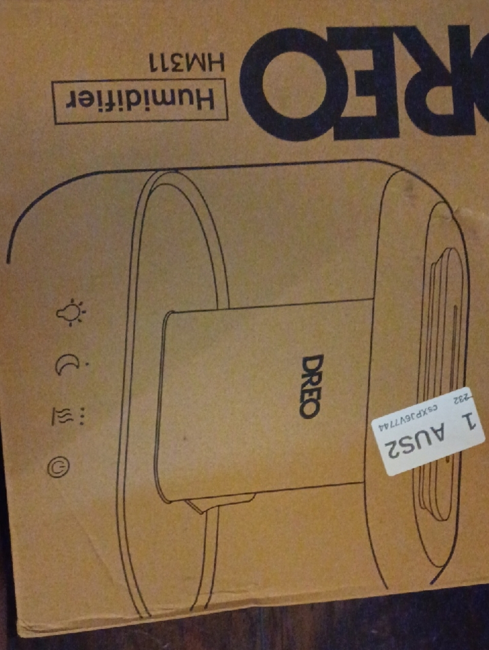 Dreo Humidifier (Brown Cardboard Packaging)